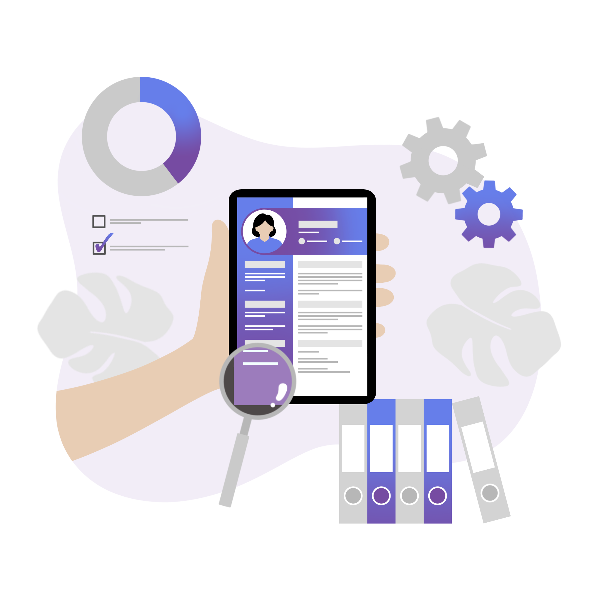 Business professionals in recruitment meeting